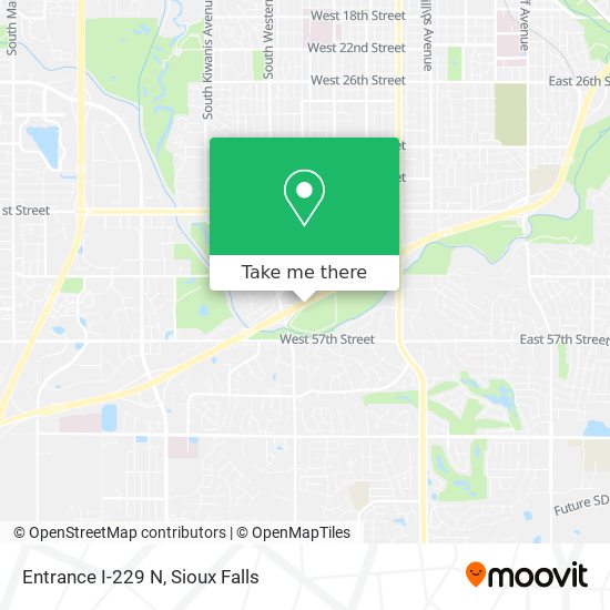 Entrance I-229 N map