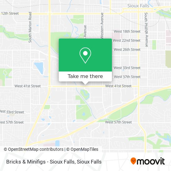 Bricks & Minifigs - Sioux Falls map