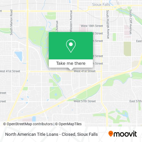 North American Title Loans - Closed map