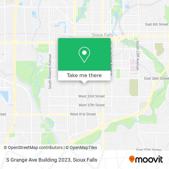 S Grange Ave Building 2023 map