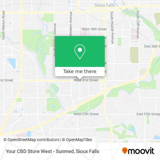 Your CBD Store West - Sunmed map