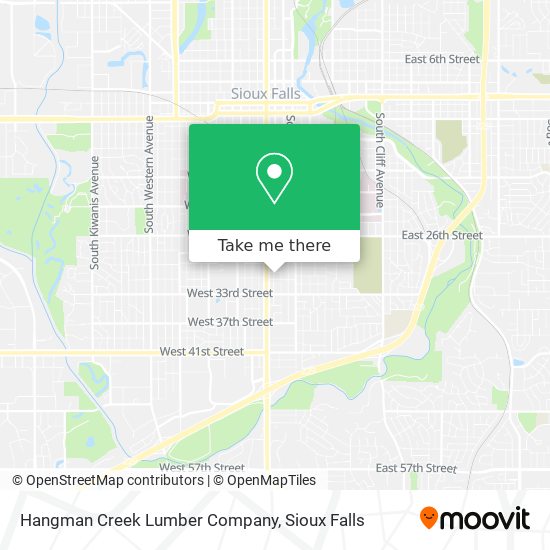 Hangman Creek Lumber Company map
