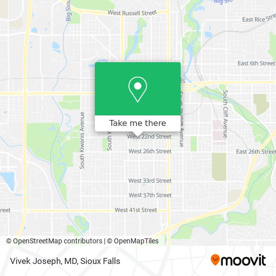 Vivek Joseph, MD map