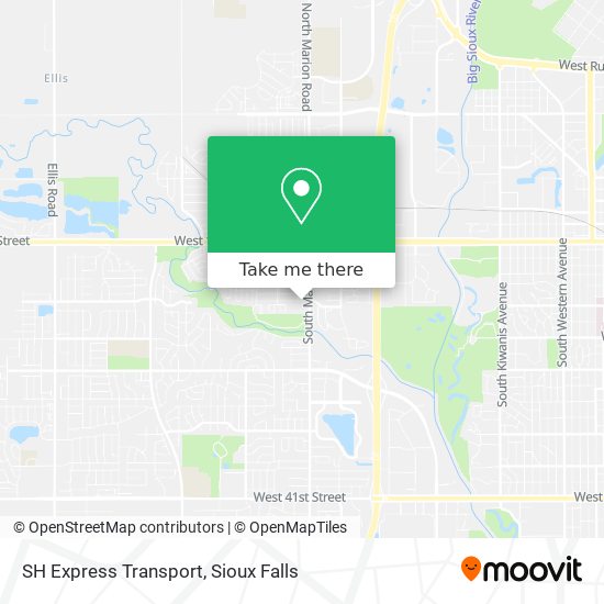 SH Express Transport map