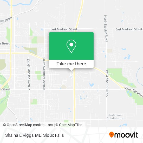 Shaina L Riggs MD map