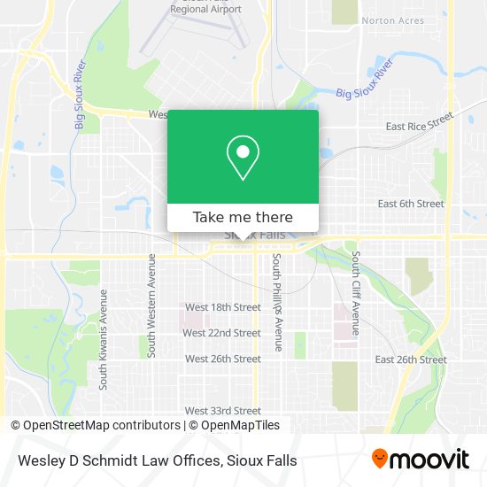 Wesley D Schmidt Law Offices map