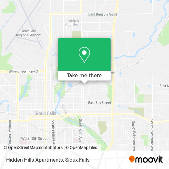 Hidden Hills Apartments map