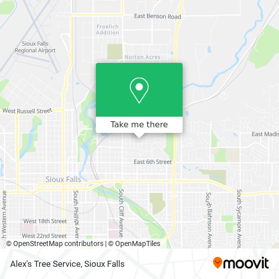Alex's Tree Service map