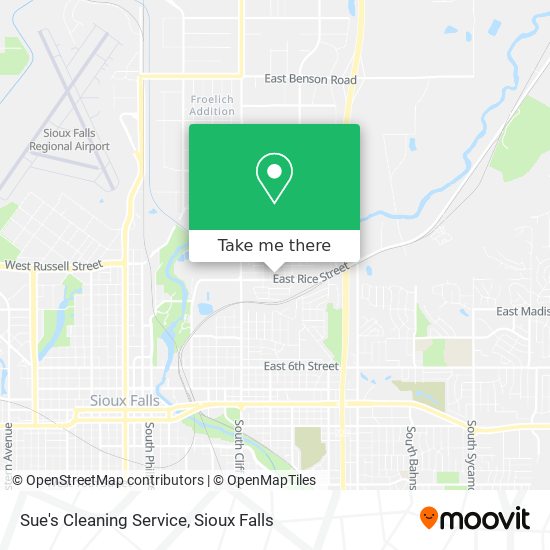 Sue's Cleaning Service map