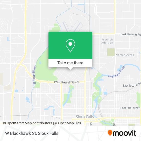 Mapa de W Blackhawk St