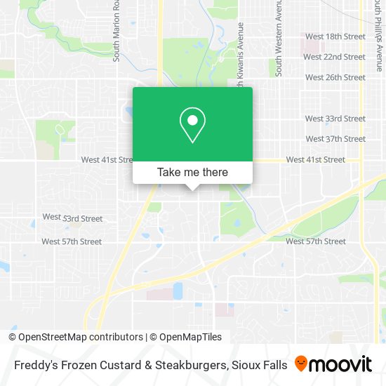 Freddy's Frozen Custard & Steakburgers map