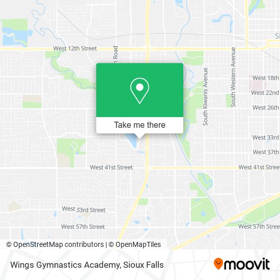 Mapa de Wings Gymnastics Academy