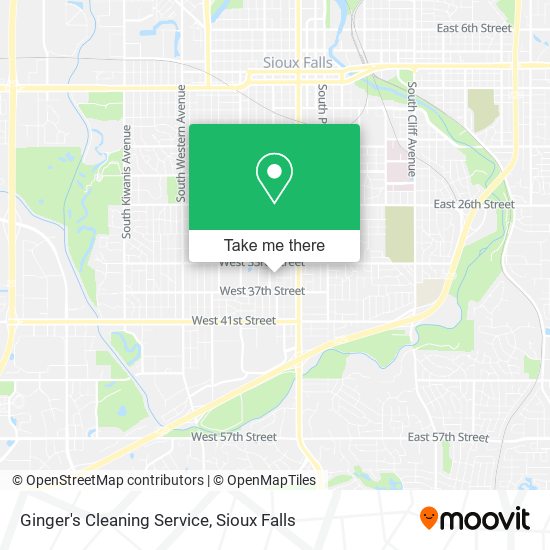 Ginger's Cleaning Service map