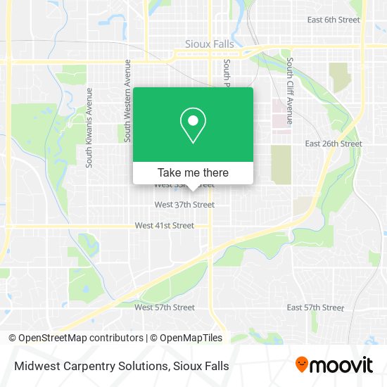 Midwest Carpentry Solutions map