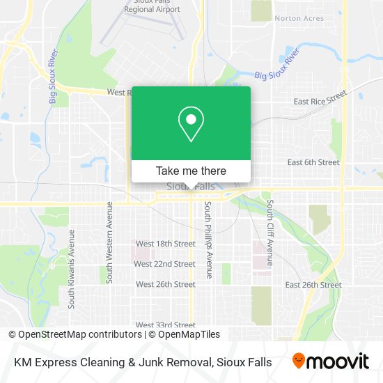 KM Express Cleaning & Junk Removal map