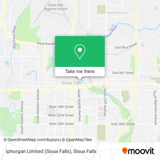 Mapa de Iphorgan Limited (Sioux Falls)