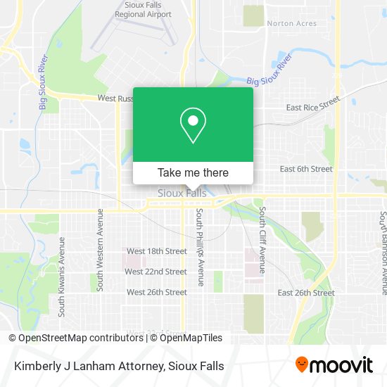 Kimberly J Lanham Attorney map