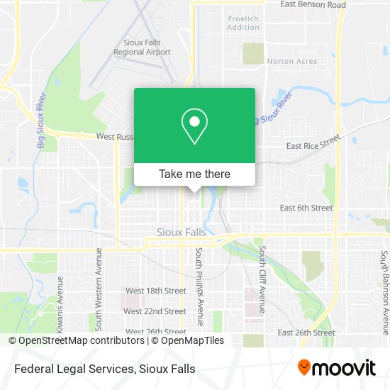 Federal Legal Services map
