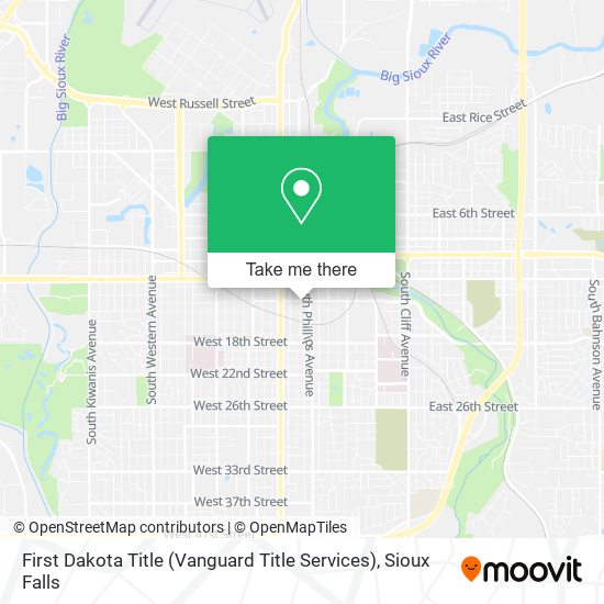First Dakota Title (Vanguard Title Services) map