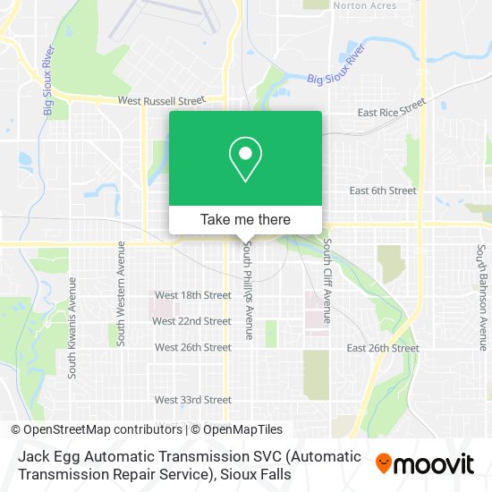 Jack Egg Automatic Transmission SVC (Automatic Transmission Repair Service) map