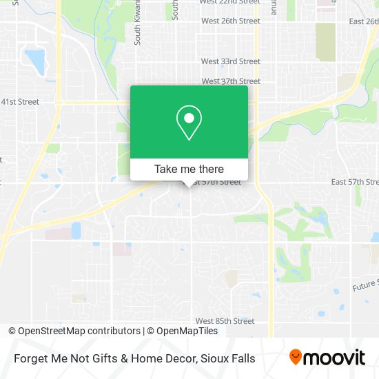 Forget Me Not Gifts & Home Decor map