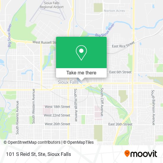 101 S Reid St, Ste map