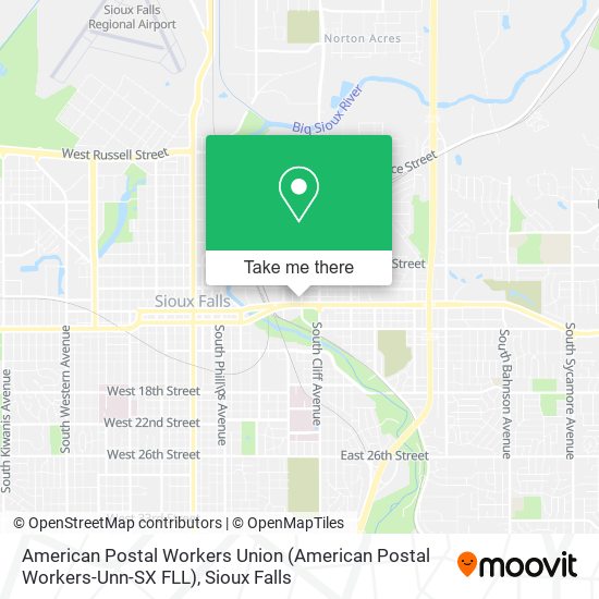 American Postal Workers Union (American Postal Workers-Unn-SX FLL) map