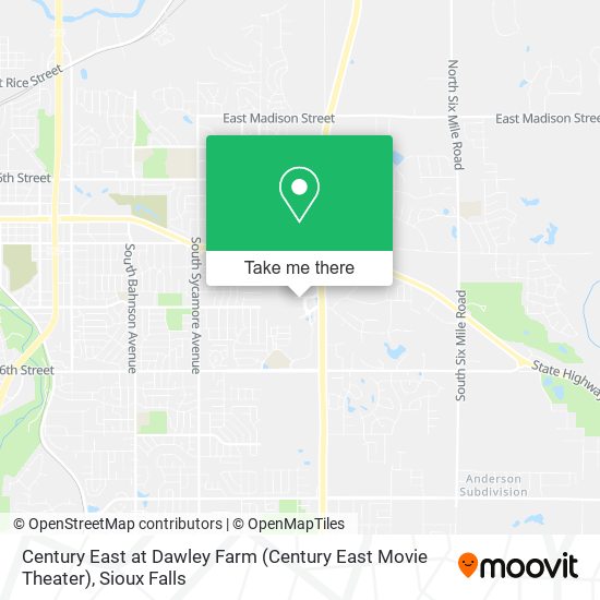 Century East at Dawley Farm (Century East Movie Theater) map