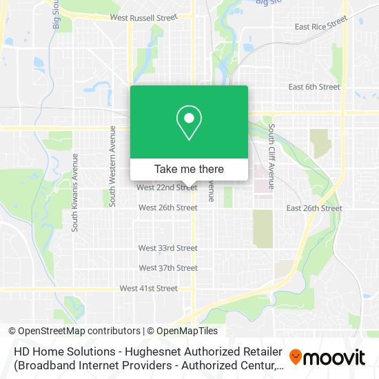 HD Home Solutions - Hughesnet Authorized Retailer map