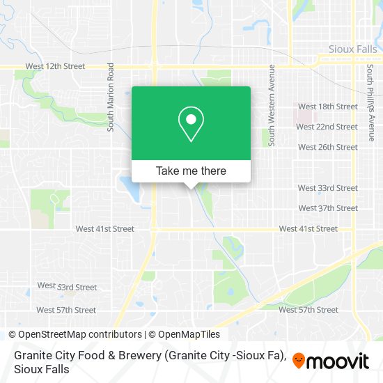 Granite City Food & Brewery (Granite City -Sioux Fa) map