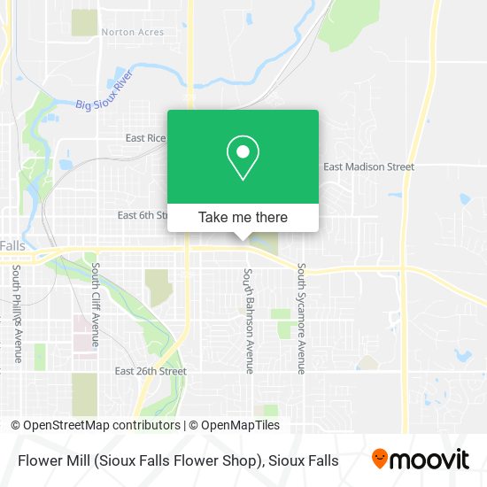 Flower Mill (Sioux Falls Flower Shop) map