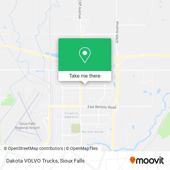 Dakota VOLVO Trucks map