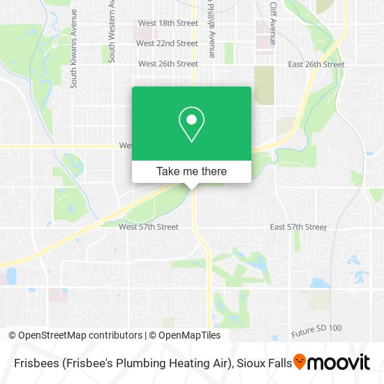 Mapa de Frisbees (Frisbee's Plumbing Heating Air)