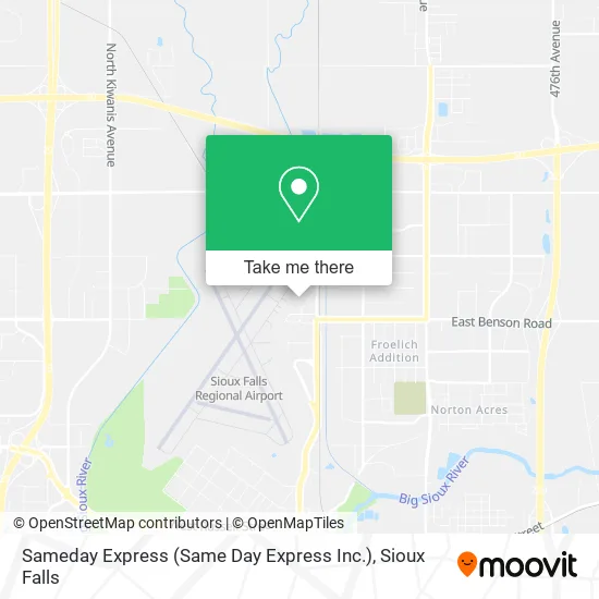 Mapa de Sameday Express (Same Day Express Inc.)