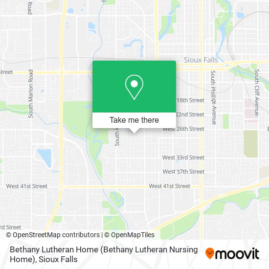 Bethany Lutheran Home map