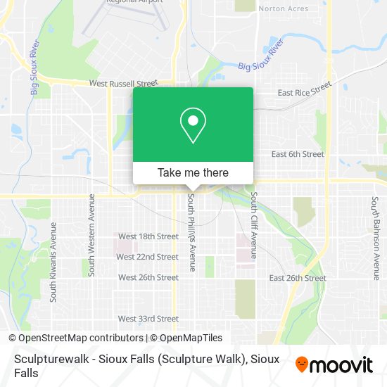 Sculpturewalk - Sioux Falls (Sculpture Walk) map