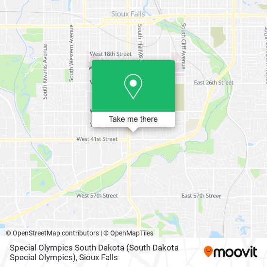 Mapa de Special Olympics South Dakota