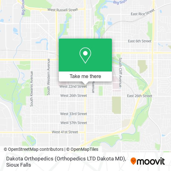 Dakota Orthopedics (Orthopedics LTD Dakota MD) map