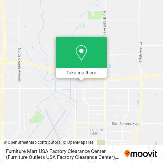 Furniture Mart USA Factory Clearance Center map