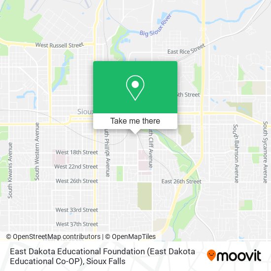 East Dakota Educational Foundation (East Dakota Educational Co-OP) map