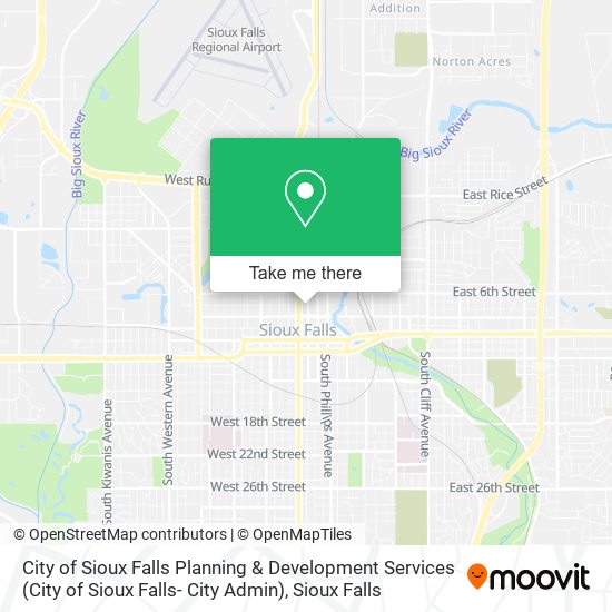 City of Sioux Falls Planning & Development Services (City of Sioux Falls- City Admin) map