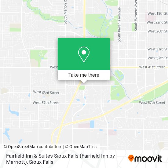 Fairfield Inn & Suites Sioux Falls (Fairfield Inn by Marriott) map