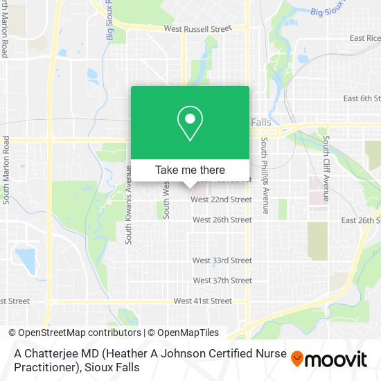 A Chatterjee MD (Heather A Johnson Certified Nurse Practitioner) map
