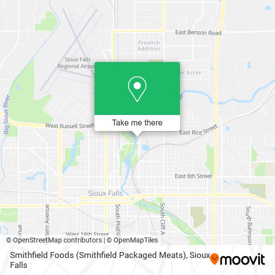 Mapa de Smithfield Foods (Smithfield Packaged Meats)