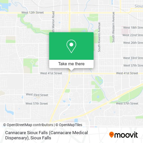 Cannacare Sioux Falls (Cannacare Medical Dispensary) map