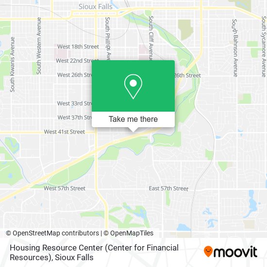 Housing Resource Center (Center for Financial Resources) map