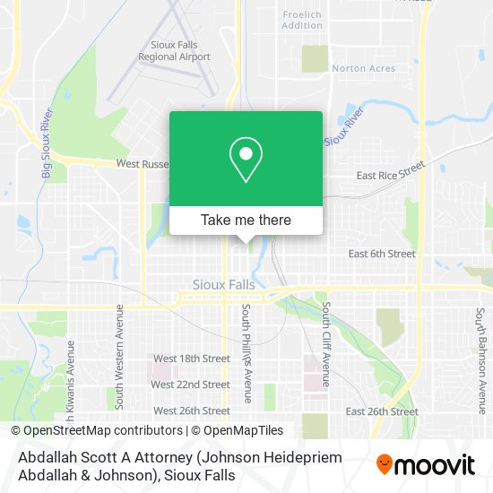 Abdallah Scott A Attorney (Johnson Heidepriem Abdallah & Johnson) map