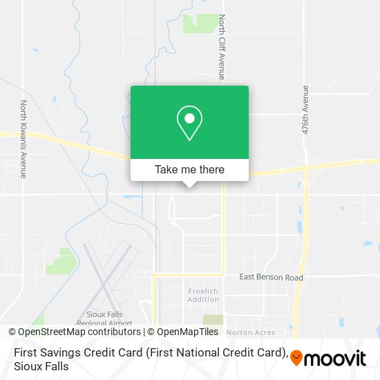 First Savings Credit Card map