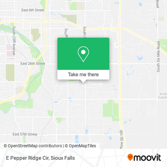 E Pepper Ridge Cir map