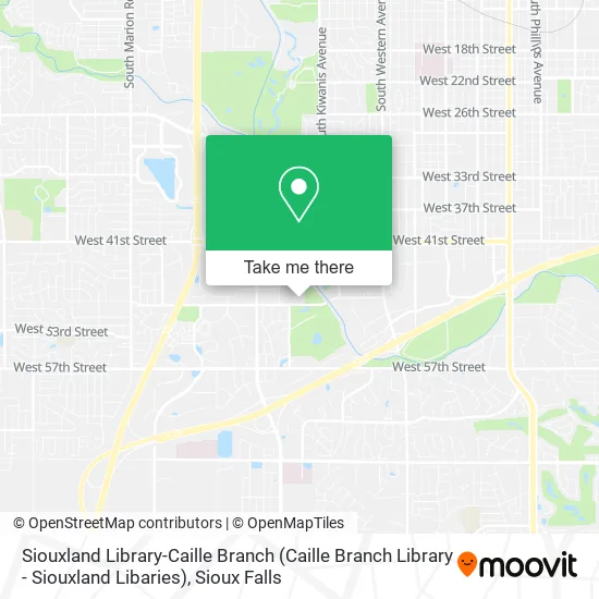 Siouxland Library-Caille Branch map